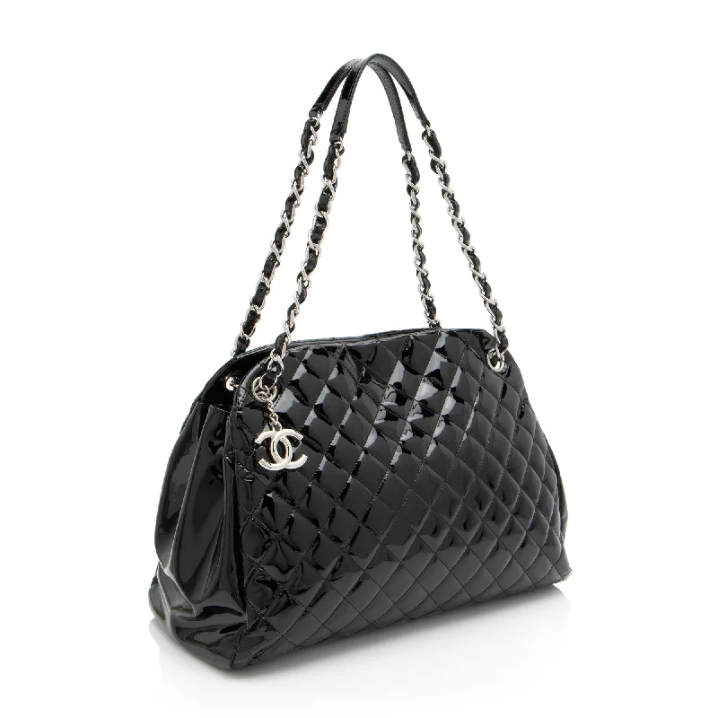 Chanel Vintage Inspired Handbag for Retro LoversChanel Patent Leather Just Mademoiselle Large Bowler Bag (ELuN7V)