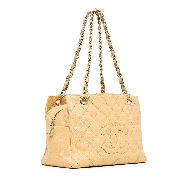 Chanel Quilted Leather Shoulder Bag for FashionistasChanel Petite Caviar Timeless Shopping Tote (BPvc34)