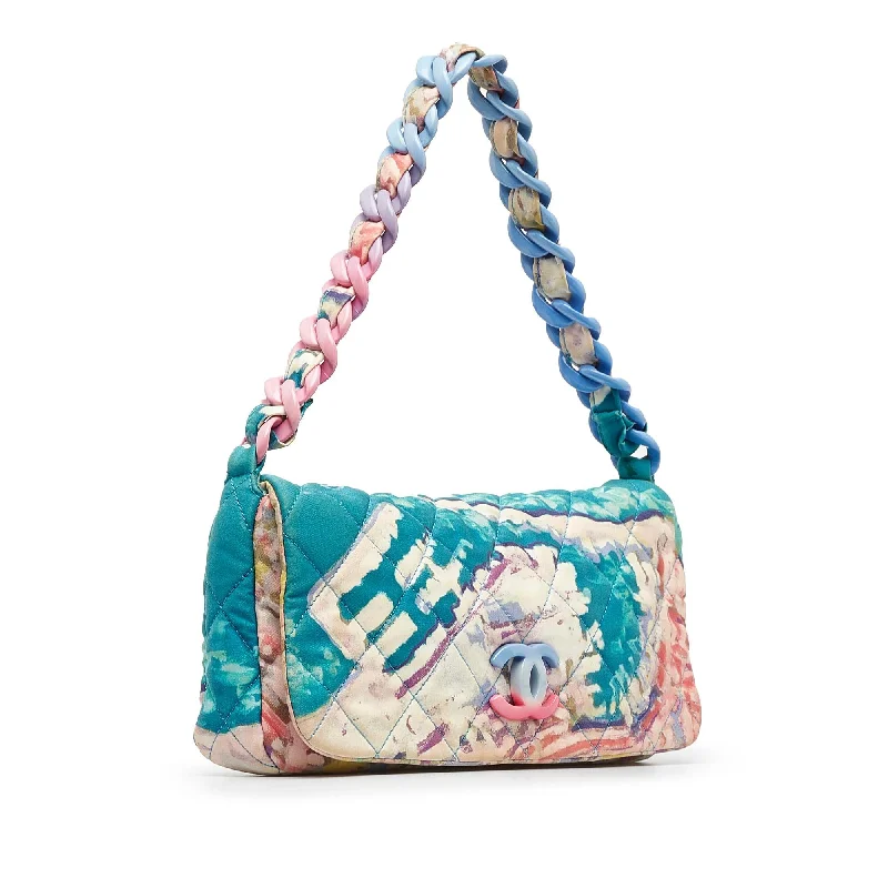 Chanel New Arrival Handbag with Gold HardwareChanel Printed Canvas Watercolor Pochette Flap (LineIE)