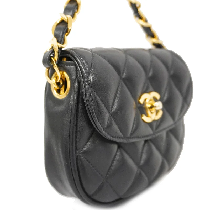 Chanel Vintage Inspired Handbag for Retro LoversCHANEL[3bd5060] Auth  handbag Matelasse lambskin black gold metal